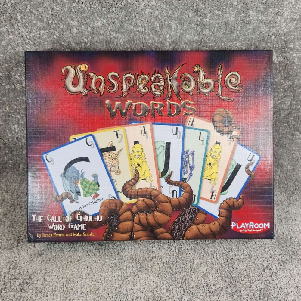 Playroom Unspeakable Words Cthulhu Word Game Strategy Board Game